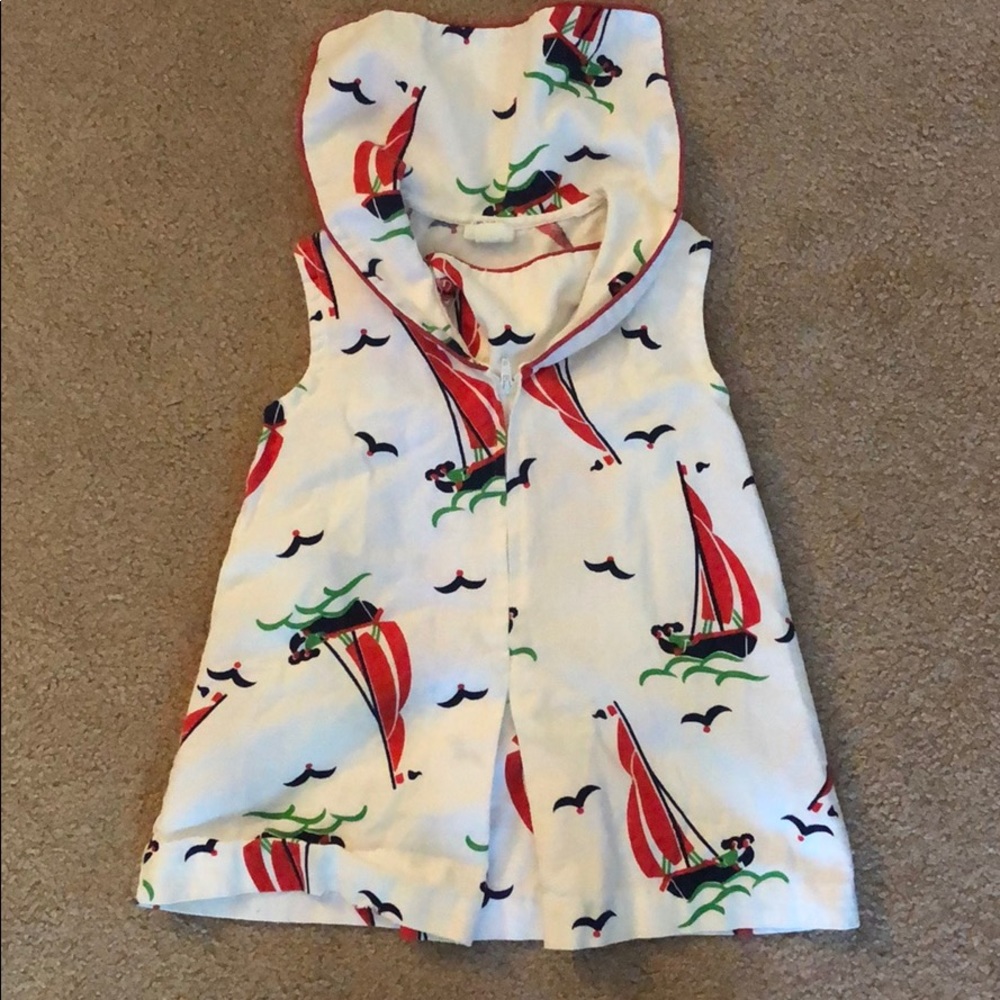Vintage Girls Nautical Romper